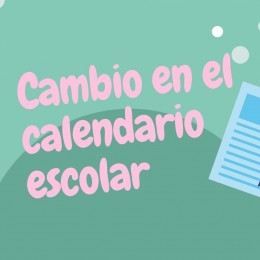Cambio en el calendario escolar